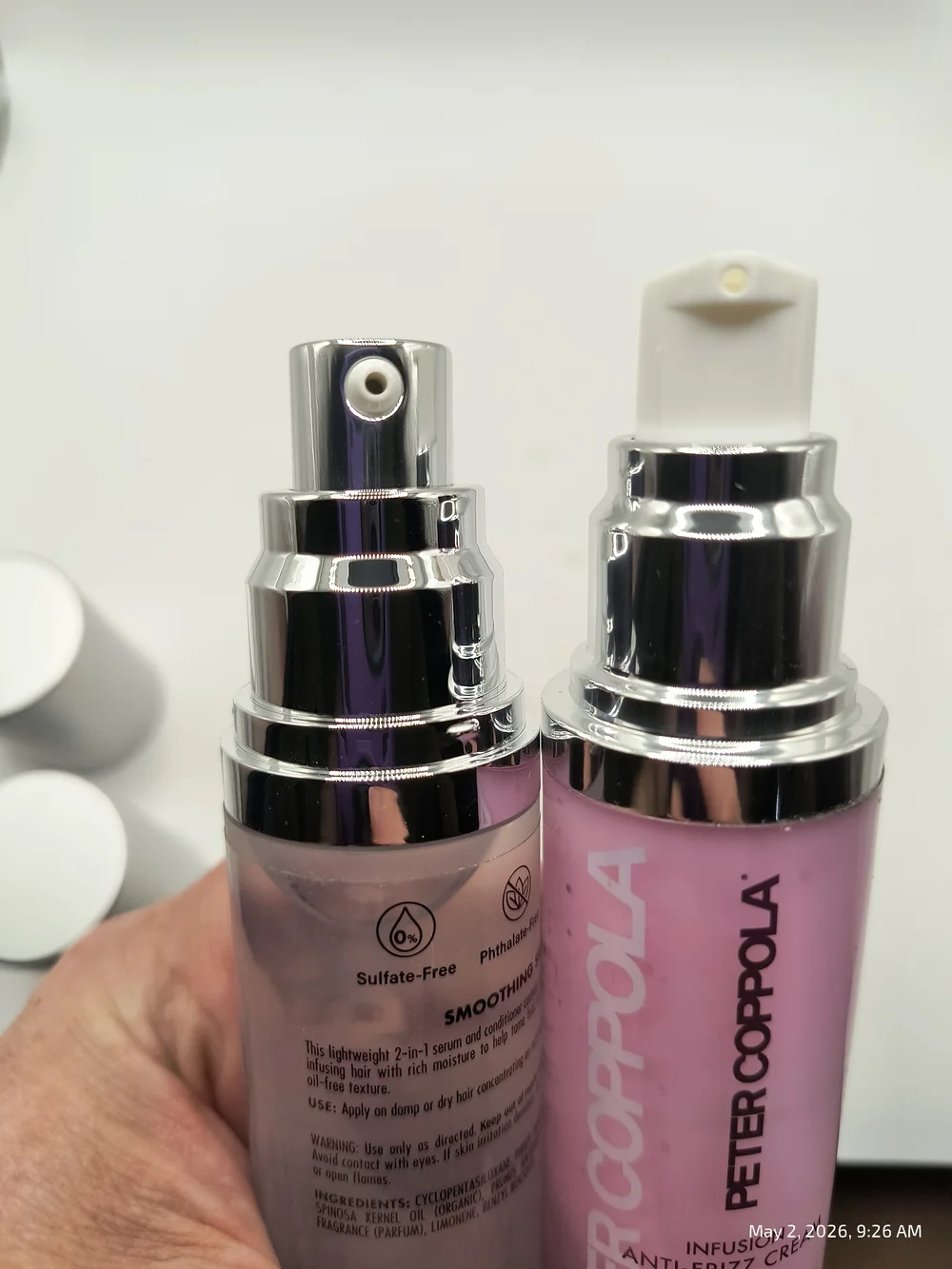 PETER COPPOLA Smoothing Hair Serum & Anti-Frizz Cream 1.75oz Each Unused